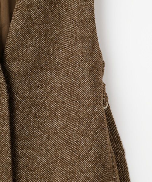 LOGEMENT DE CLAIRE / ロジュモンドクレール ベスト | 【LOURMARIN】ベルト付きロングジレ | 詳細3