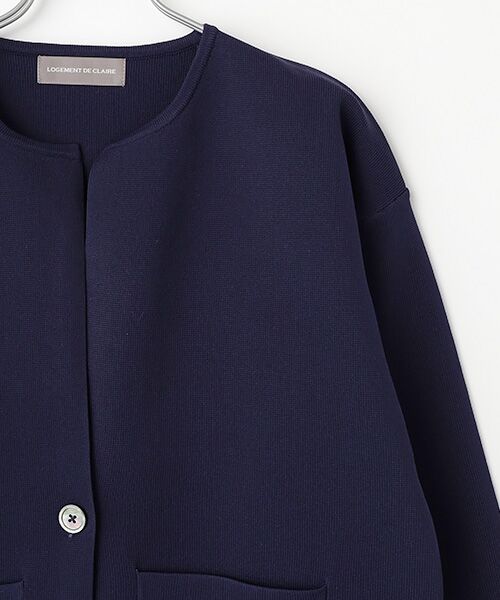 LOGEMENT DE CLAIRE / ロジュモンドクレール カーディガン・ボレロ | ラウンドネックカーディガン | 詳細4