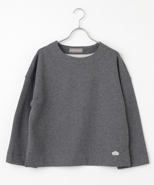 LOGEMENT DE CLAIRE/ロジュモンドクレール ラウンドネックカットプルオーバー チャコールグレー FREE LOGEMENT DE CLAIRE/ロジュモンドクレール ラウンドネックカットプルオーバー チャコールグレー FREE