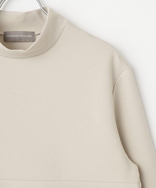 LOGEMENT DE CLAIRE / ロジュモンドクレール カットソー | ハイネックペプラムカットプルオーバー | 詳細3