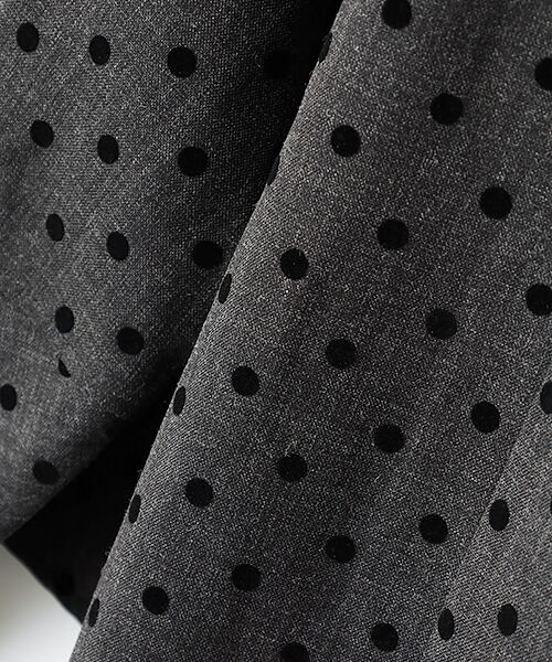 LOGEMENT DE CLAIRE / ロジュモンドクレール シャツ・ブラウス | 【フロッキードットスタンドカラーブラウス】 | 詳細5