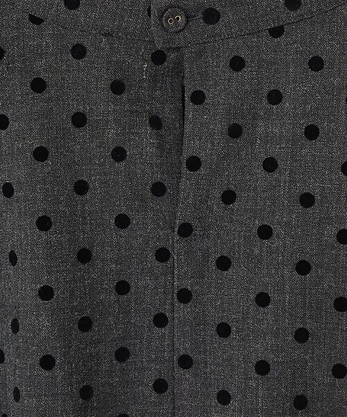 LOGEMENT DE CLAIRE / ロジュモンドクレール シャツ・ブラウス | 【フロッキードットスタンドカラーブラウス】 | 詳細6