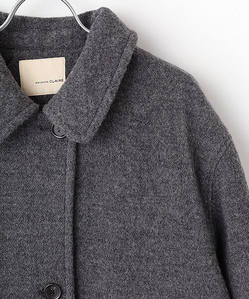 LOGEMENT DE CLAIRE / ロジュモンドクレール その他アウター | 【ウールブークレーステンカラーミドルコート】 | 詳細2