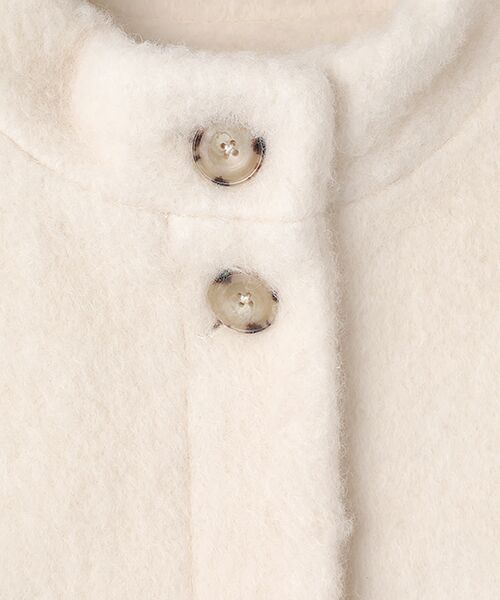 LOGEMENT DE CLAIRE / ロジュモンドクレール その他アウター | 【ウールミックスヘアリースタンドコート】 | 詳細1