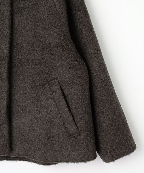 LOGEMENT DE CLAIRE / ロジュモンドクレール その他アウター | 【ウールミックスヘアリースタンドコート】 | 詳細5