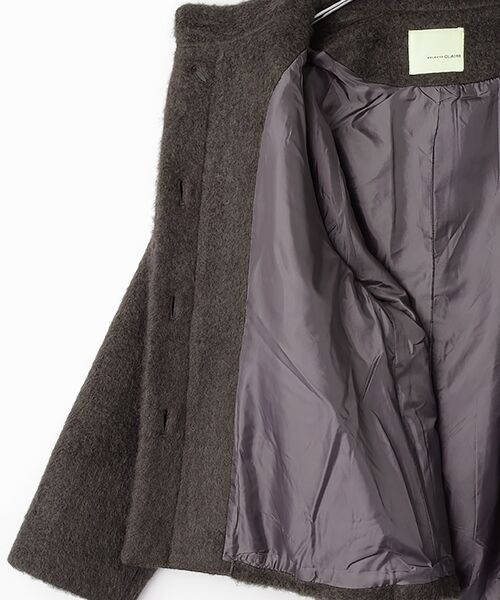 LOGEMENT DE CLAIRE / ロジュモンドクレール その他アウター | 【ウールミックスヘアリースタンドコート】 | 詳細6