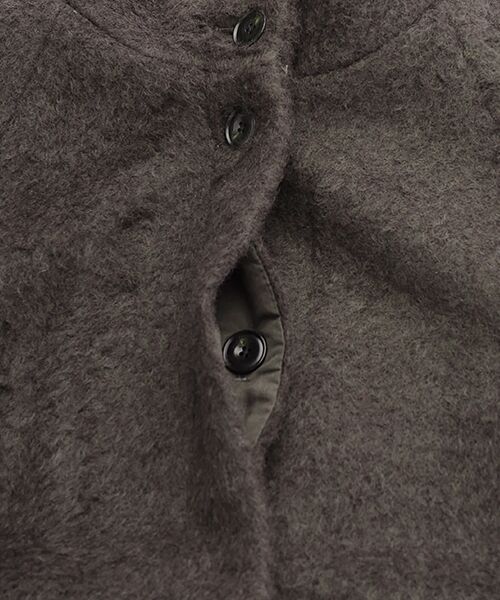 LOGEMENT DE CLAIRE / ロジュモンドクレール その他アウター | 【ウールミックスヘアリースタンドコート】 | 詳細8