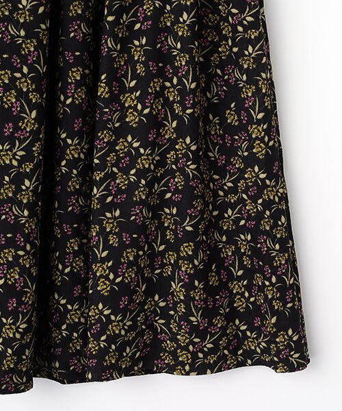 LOGEMENT DE CLAIRE / ロジュモンドクレール ロング・マキシ丈スカート | 【ボタニカルプリントタックギャザースカート】 | 詳細3