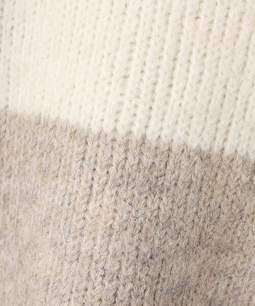 LOGEMENT DE CLAIRE / ロジュモンドクレール ニット・セーター | 【ヘアリーミックスバイカラーモックネックプルオーバー】 | 詳細1