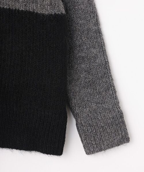 LOGEMENT DE CLAIRE / ロジュモンドクレール ニット・セーター | 【ヘアリーミックスバイカラーモックネックプルオーバー】 | 詳細5