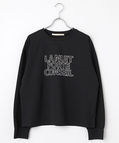 LOGEMENT DE CLAIRE / ロジュモンドクレール Tシャツ | 【ミニ裏毛ロゴPTロングスリーブTシャツ】