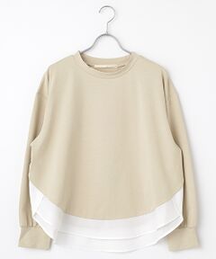 LOGEMENT DE CLAIRE / ロジュモンドクレール カットソー | 【ミニ裏毛＋ファブリックプルオーバー】