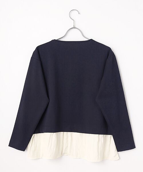 LOGEMENT DE CLAIRE / ロジュモンドクレール カットソー | 【異素材ドッキングプルオーバー】 | 詳細2