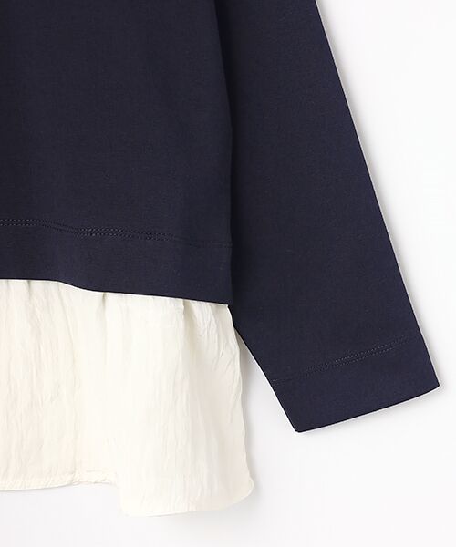 LOGEMENT DE CLAIRE / ロジュモンドクレール カットソー | 【異素材ドッキングプルオーバー】 | 詳細4