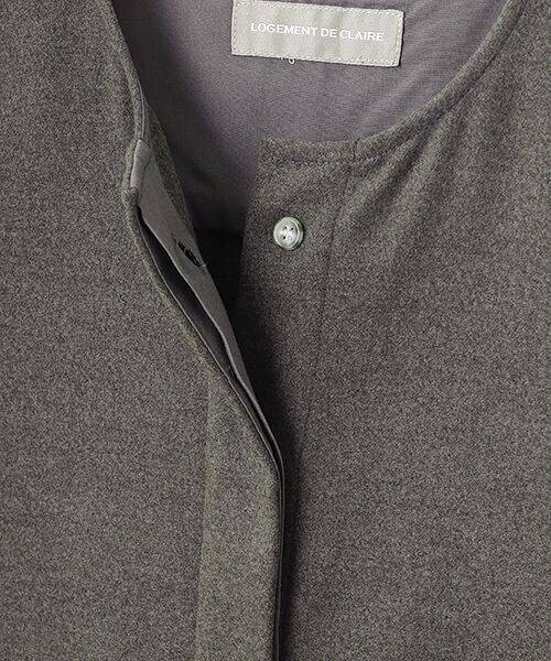 LOGEMENT DE CLAIRE / ロジュモンドクレール ロング・マキシ丈ワンピース | クルーネックスリーブレスワンピース | 詳細1