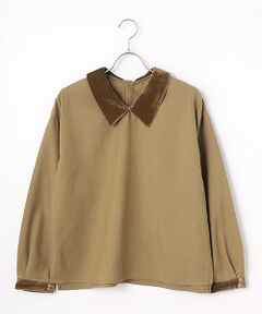 LOGEMENT DE CLAIRE / ロジュモンドクレール シャツ・ブラウス | 【LOURMARIN】ベルベット衿ブラウス