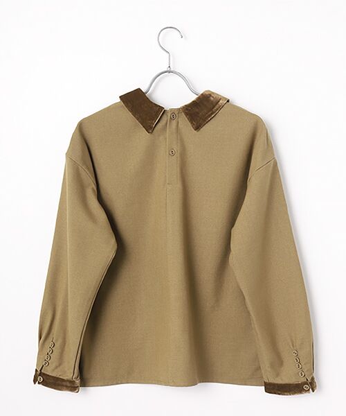 LOGEMENT DE CLAIRE / ロジュモンドクレール シャツ・ブラウス | 【LOURMARIN】ベルベット衿ブラウス | 詳細1