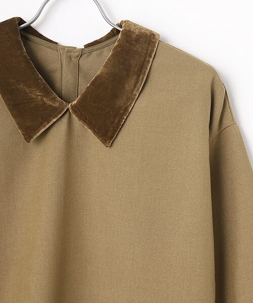 LOGEMENT DE CLAIRE / ロジュモンドクレール シャツ・ブラウス | 【LOURMARIN】ベルベット衿ブラウス | 詳細2