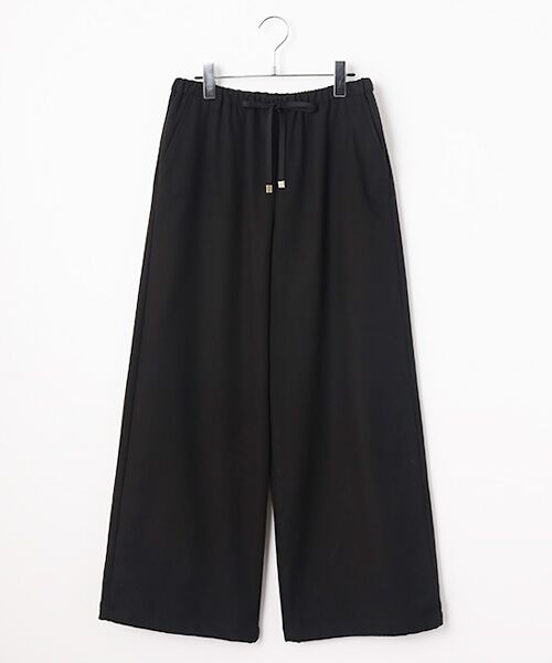 LOGEMENT DE CLAIRE/ロジュモンドクレール ドロストイージーパンツ ブラック S