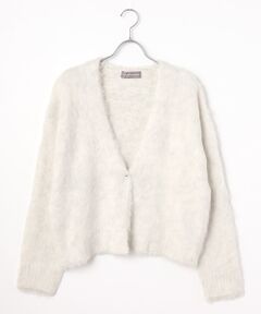 LOGEMENT DE CLAIRE / ロジュモンドクレール カーディガン・ボレロ | ロングシャギーショートカーディガン