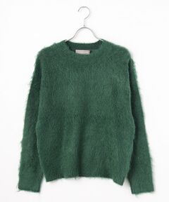 LOGEMENT DE CLAIRE / ロジュモンドクレール ニット・セーター | ロングシャギークルーネックプルニット