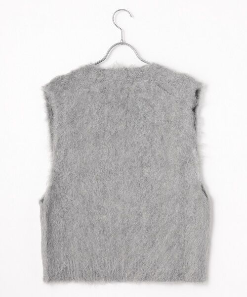 LOGEMENT DE CLAIRE / ロジュモンドクレール ベスト | ロングシャギーVベスト | 詳細2
