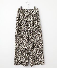 LOGEMENT DE CLAIRE / ロジュモンドクレール その他パンツ | 【ツイルベロアプリントイージーパンツ】