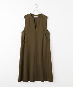 LOGEMENT DE CLAIRE / ロジュモンドクレール ロング・マキシ丈ワンピース | Vネックスリーブレスワンピース