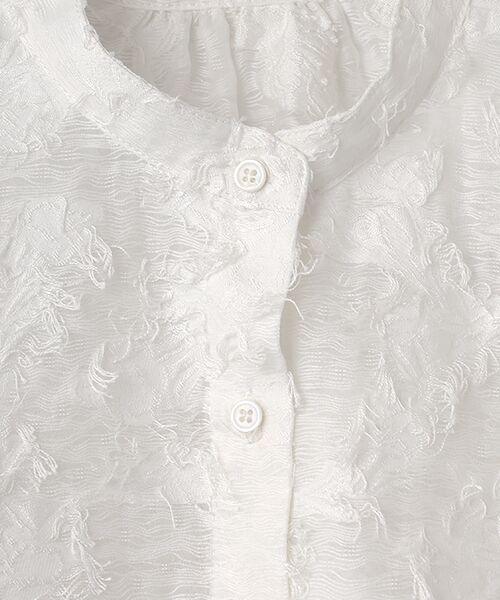 LOGEMENT DE CLAIRE / ロジュモンドクレール シャツ・ブラウス | 【LOURMARIN】フリンジジャガードブラウス | 詳細1