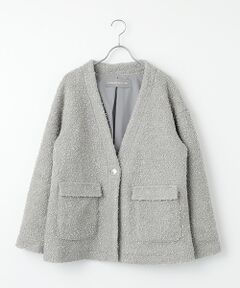 LOGEMENT DE CLAIRE / ロジュモンドクレール その他アウター | ツィードカーディガンジャケット