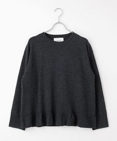 LOGEMENT DE CLAIRE / ロジュモンドクレール ニット・セーター | 【LOURMARIN】裾フリルクルーネックニット