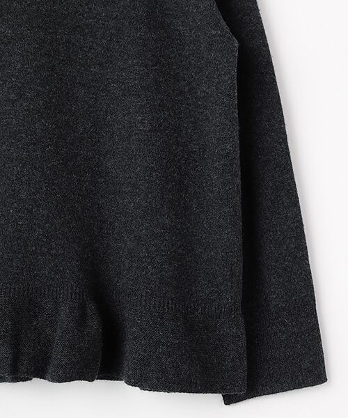 LOGEMENT DE CLAIRE / ロジュモンドクレール ニット・セーター | 【LOURMARIN】裾フリルクルーネックニット | 詳細5