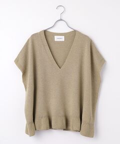 LOGEMENT DE CLAIRE / ロジュモンドクレール ベスト | 【LOURMARIN】裾フリルVネックジレ