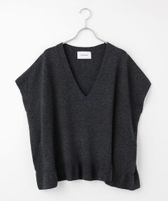 LOGEMENT DE CLAIRE / ロジュモンドクレール ベスト | 【LOURMARIN】裾フリルVネックジレ