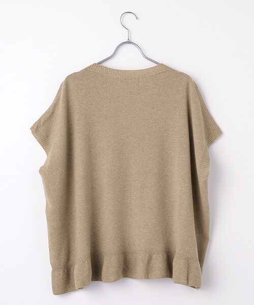 LOGEMENT DE CLAIRE / ロジュモンドクレール ベスト | 【LOURMARIN】裾フリルVネックジレ | 詳細1