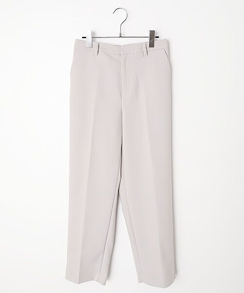 LOGEMENT DE CLAIRE / ロジュモンドクレール その他パンツ | 【ダブルクロステーパードパンツ】(ライトグレー)