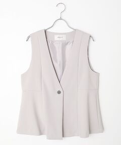 LOGEMENT DE CLAIRE / ロジュモンドクレール ベスト | 【ダブルクロスペプラムベスト】