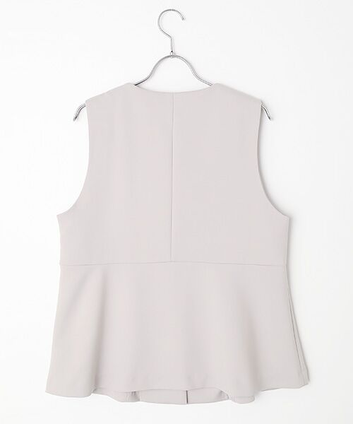 LOGEMENT DE CLAIRE / ロジュモンドクレール ベスト | 【ダブルクロスペプラムベスト】 | 詳細1