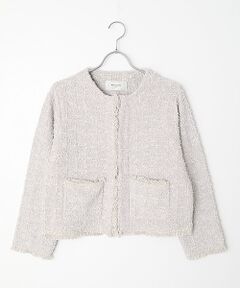 LOGEMENT DE CLAIRE / ロジュモンドクレール カーディガン・ボレロ | 【ツィードニットカーディガン】