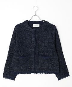 LOGEMENT DE CLAIRE / ロジュモンドクレール カーディガン・ボレロ | 【ツィードニットカーディガン】