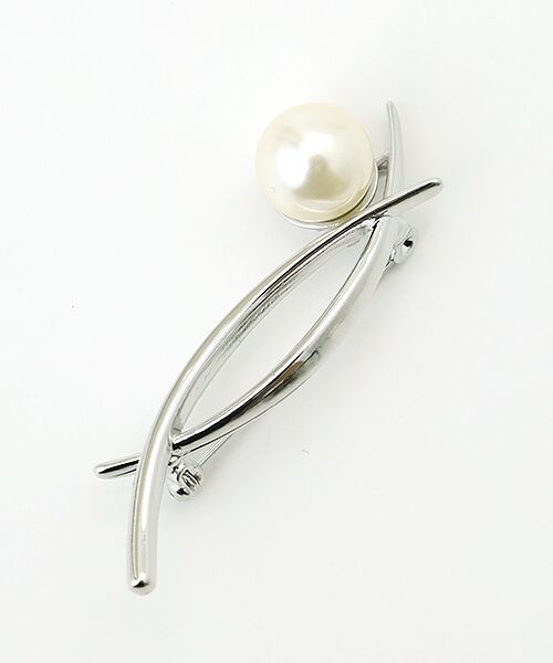 LOGEMENT DE CLAIRE / ロジュモンドクレール ブローチ・コサージュ | 【ハレの日を華やかに彩る1粒パールブローチ】（シルバー）
