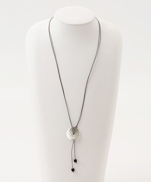 LOGEMENT DE CLAIRE / ロジュモンドクレール ネックレス・ペンダント・チョーカー | 【プレートネックレス】（グレー）