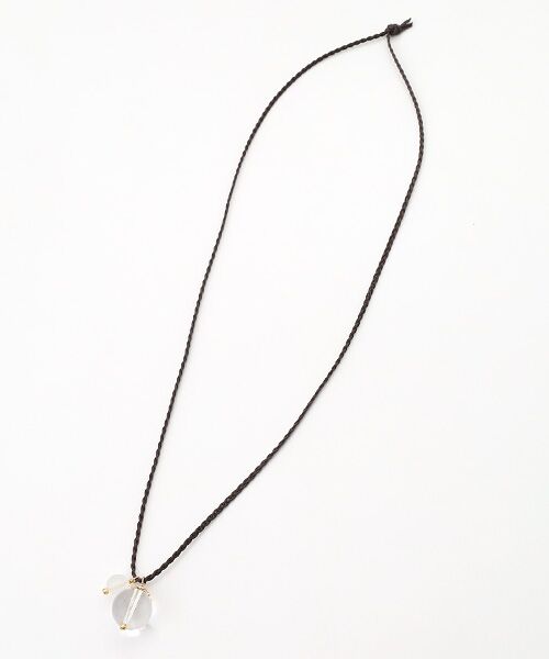 LOGEMENT DE CLAIRE / ロジュモンドクレール ネックレス・ペンダント・チョーカー | 【クリアボールネックレス】（ダークブラウン）