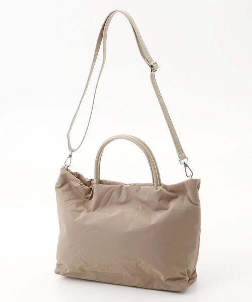 LOGEMENT DE CLAIRE / ロジュモンドクレール トートバッグ | 【ふんわり軽量な撥水2wayトートバッグ】（ベージュ）