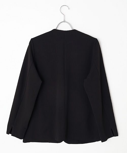 LOGEMENT DE CLAIRE / ロジュモンドクレール ノーカラージャケット | 【カットジョーゼットVジャケット】 | 詳細2