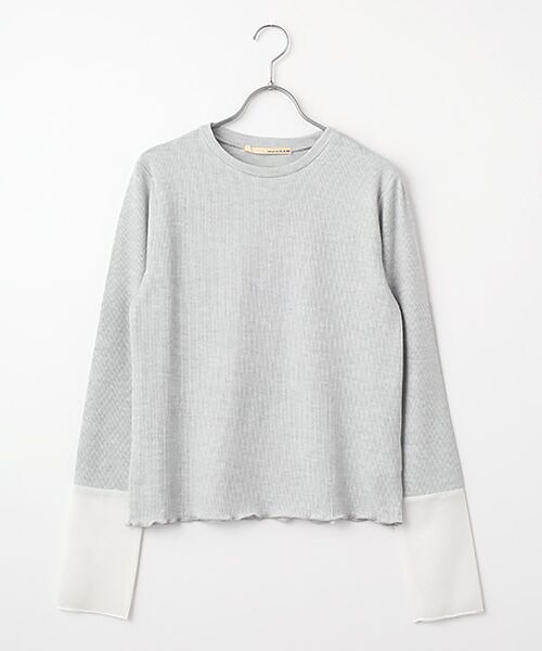 LOGEMENT DE CLAIRE / ロジュモンドクレール カットソー | 【チュールインナー】（ライトグレー）