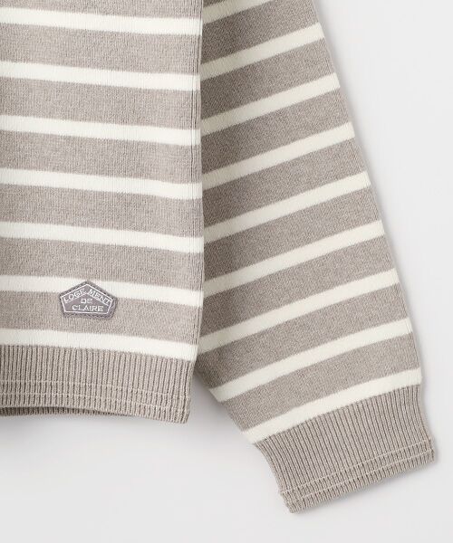 LOGEMENT DE CLAIRE / ロジュモンドクレール ニット・セーター | ボーダーボートネックニット | 詳細4
