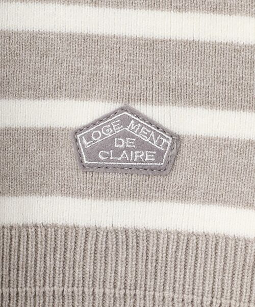 LOGEMENT DE CLAIRE / ロジュモンドクレール ニット・セーター | ボーダーボートネックニット | 詳細5