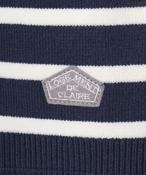 LOGEMENT DE CLAIRE / ロジュモンドクレール ニット・セーター | ボーダーボートネックニット | 詳細6