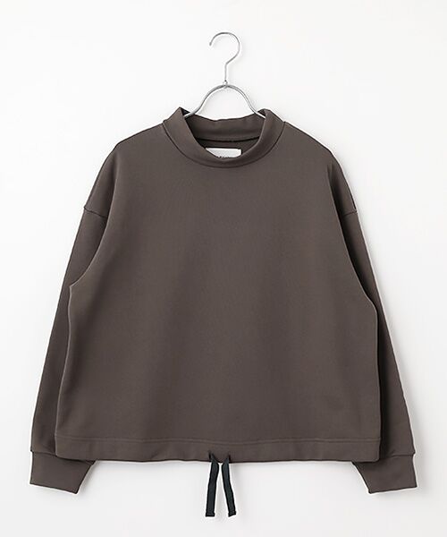 LOGEMENT DE CLAIRE / ロジュモンドクレール カットソー | 【LOURMARIN】裾ドロストプルオーバー（チャコールグレー）